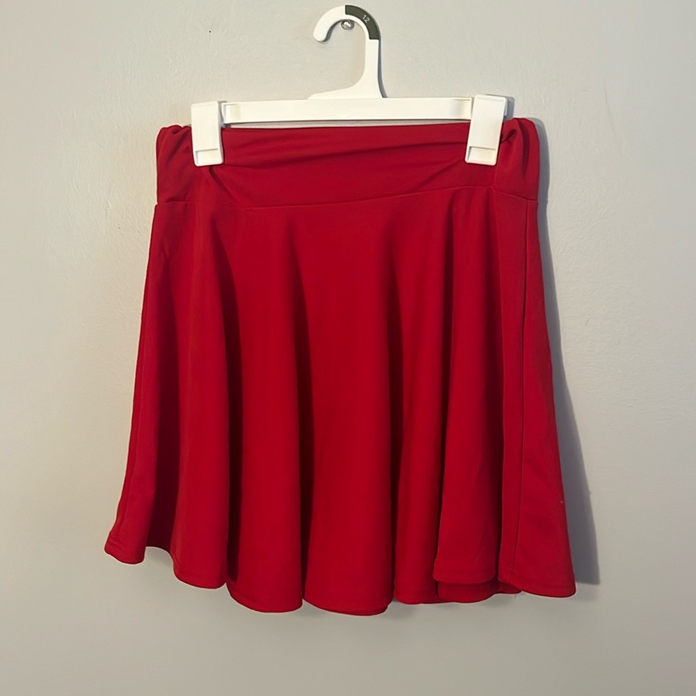 Red Skater Skirt